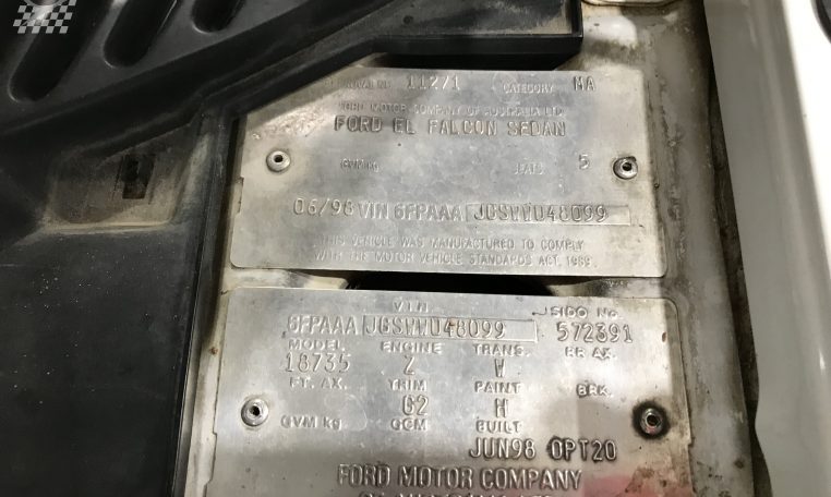 Ford Falcon EL Number | Muscle Car Warehouse