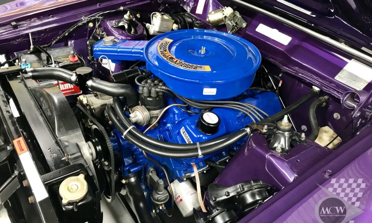 Ford Falcon XA GT Sedan Wild Violet Engine | Muscle Car Warehouse