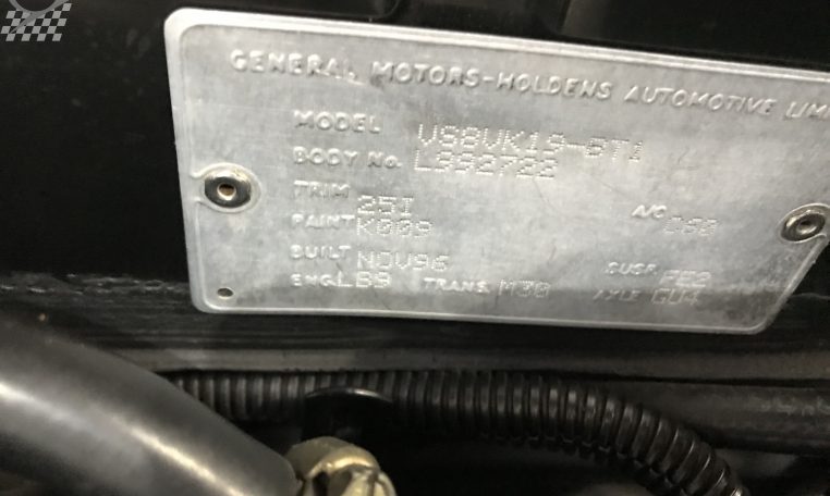 Holden Commodore VS SS Serial Number | Muscle Car Warehouse