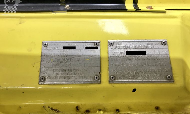 Ford Falcon XB GT Yellow Blaze Number | Muscle Car Warehouse