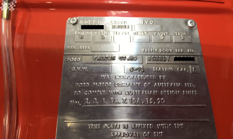 Ford Falcon XY GTHO Phase 3 Numbers | Muscle Car Warehouse