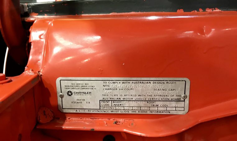 1971 Valiant RT/Charger Number | Muscle Car Warehouse