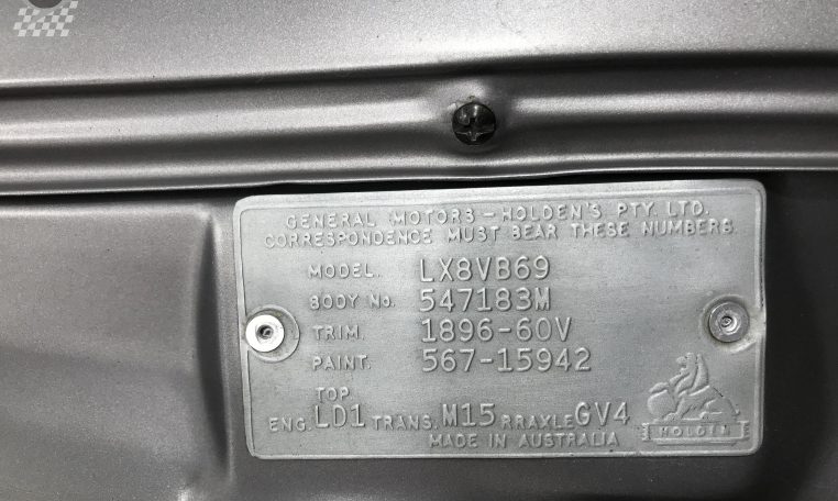1976 Holden Torana Certification Number | Muscle Car Warehouse