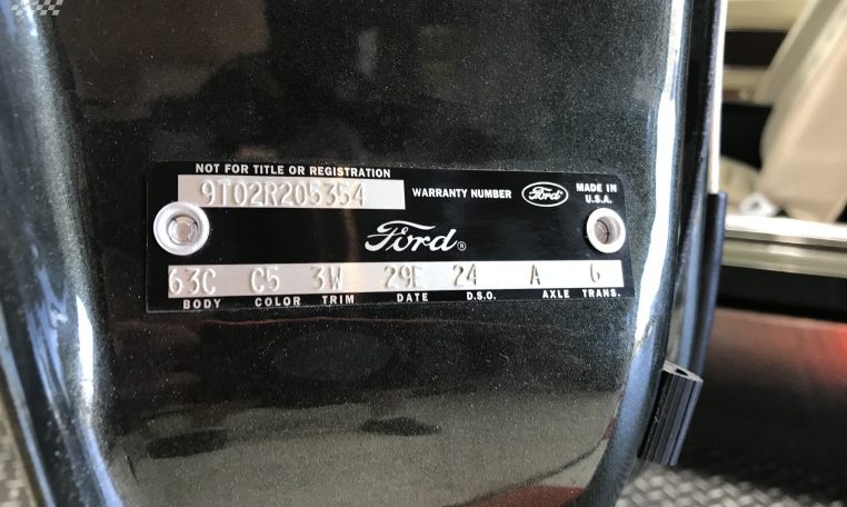 Ford Mustang 428 Cobra Jet Number | Muscle Car Warehouse