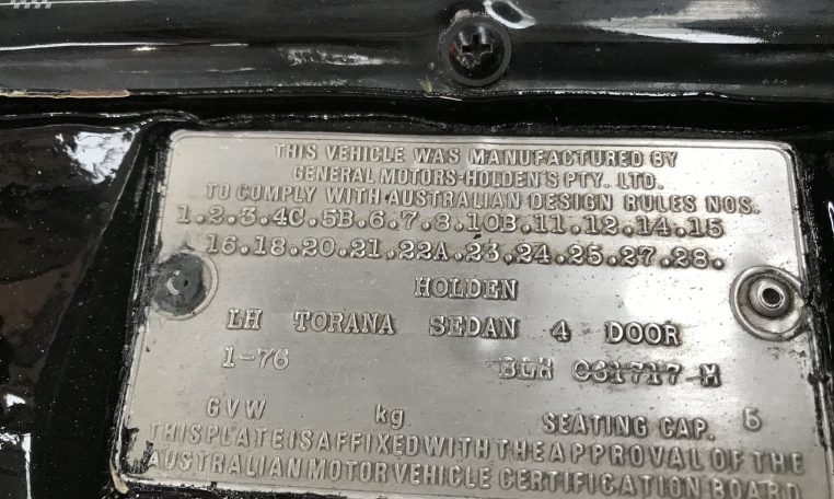 Holden Torana A9X Replica Number | Muscle Car Warehouse