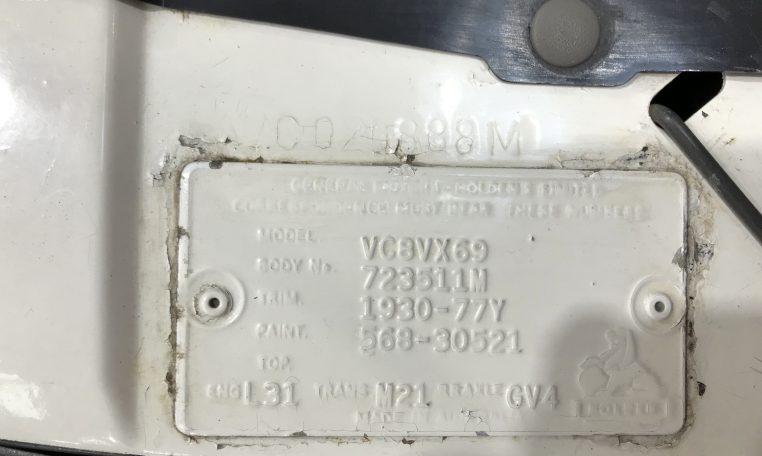 Holden Commodore VC HDT Number | Muscle Car Warehouse